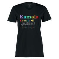 Kamala Definition If ThatS Too Hard To Pronounce Try Madam Gift Women's Momentum V-Neck T-Shirt