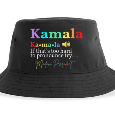 Kamala Definition If ThatS Too Hard To Pronounce Try Madam Gift Sustainable Bucket Hat