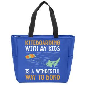 Kiteboarding Dad Kite Surfers Kite Boarders Gift Zip Tote Bag