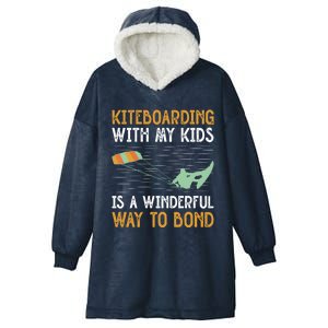 Kiteboarding Dad Kite Surfers Kite Boarders Gift Hooded Wearable Blanket