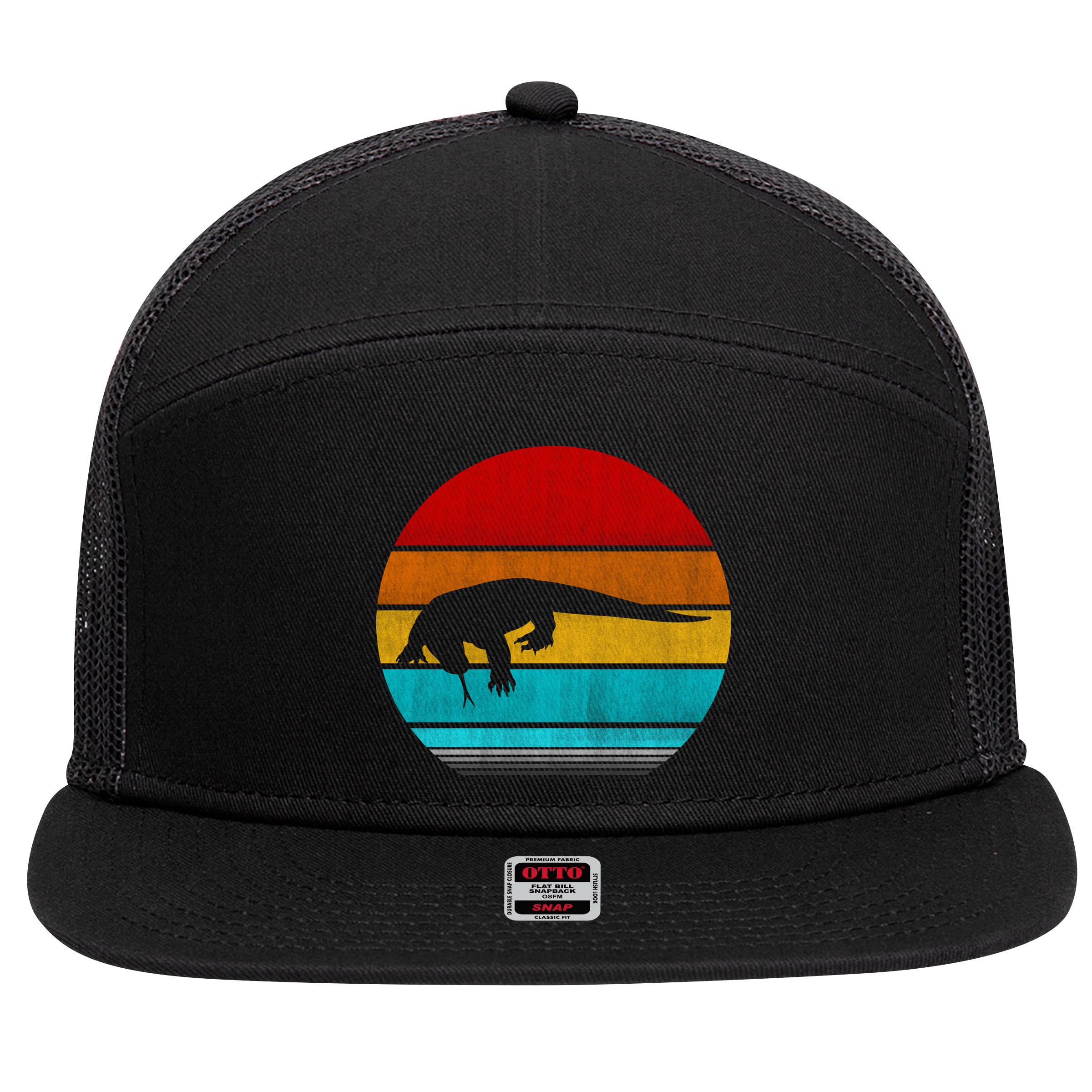 Komodo Dragon 7 Panel Mesh Trucker Snapback Hat