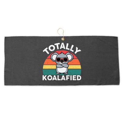 Koalafied Dad Large Microfiber Waffle Golf Towel