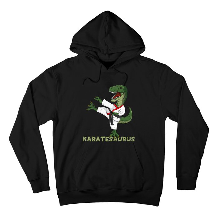 Karate Dinosaur Karatesaurus Trex Karatist Hoodie