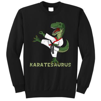 Karate Dinosaur Karatesaurus Trex Karatist Sweatshirt