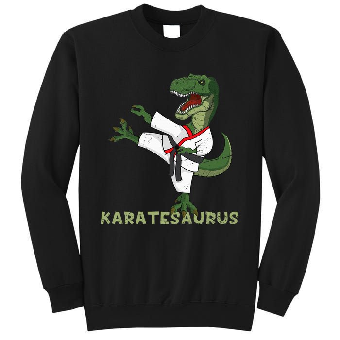 Karate Dinosaur Karatesaurus Trex Karatist Sweatshirt