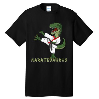 Karate Dinosaur Karatesaurus Trex Karatist Tall T-Shirt