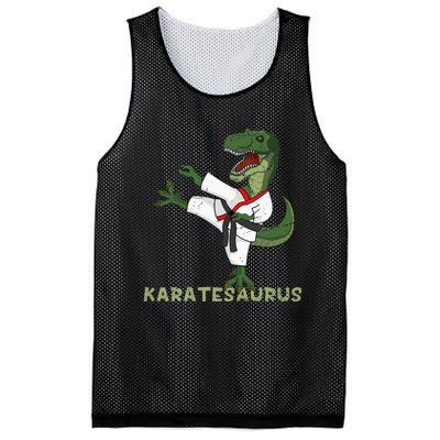 Karate Dinosaur Karatesaurus Trex Karatist Mesh Reversible Basketball Jersey Tank