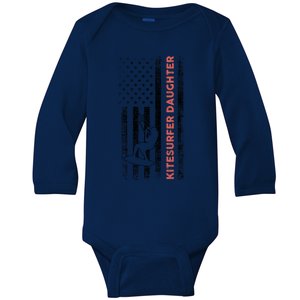 Kitesurfing Daughter Kitesurfer Gift Baby Long Sleeve Bodysuit