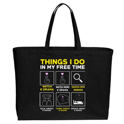 Korean Drama Kdrama Finger Heart Cotton Canvas Jumbo Tote