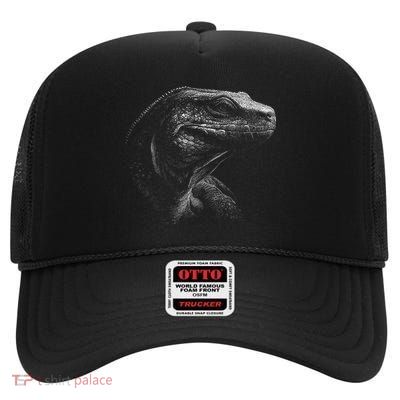 Komodo Dragon High Crown Mesh Back Trucker Hat