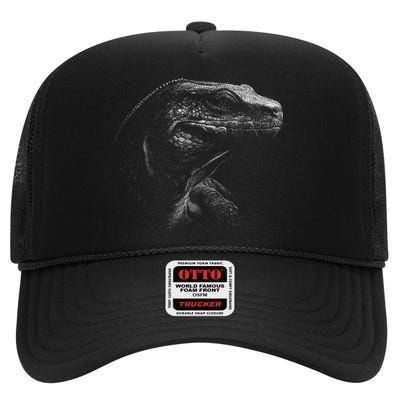 Komodo Dragon High Crown Mesh Back Trucker Hat