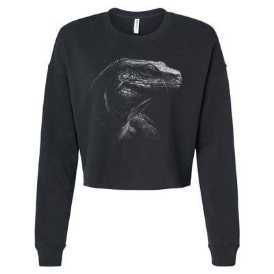 Komodo Dragon Cropped Pullover Crew