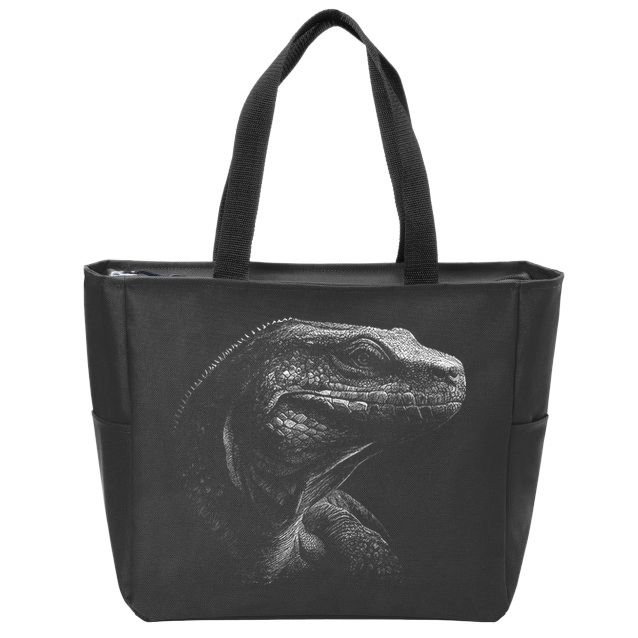 Komodo Dragon Zip Tote Bag