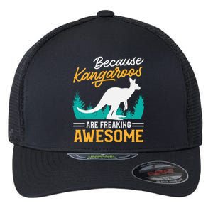 Kangaroo Design Kangaroo Animal Flexfit Unipanel Trucker Cap