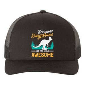 Kangaroo Design Kangaroo Animal Yupoong Adult 5-Panel Trucker Hat