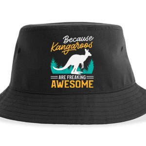 Kangaroo Design Kangaroo Animal Sustainable Bucket Hat