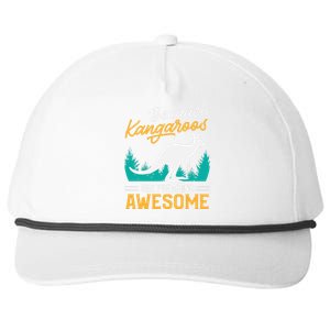 Kangaroo Design Kangaroo Animal Snapback Five-Panel Rope Hat