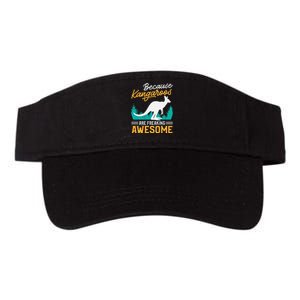 Kangaroo Design Kangaroo Animal Valucap Bio-Washed Visor