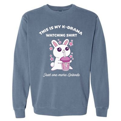 Korean Drama Kdrama Finger Heart Garment-Dyed Sweatshirt