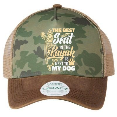 Kayaking Dog Kayaking Gear Lake Kayaking With Dog Kayak Funny Gift Legacy Tie Dye Trucker Hat