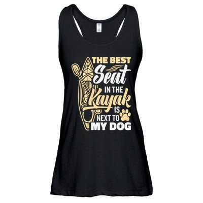 Kayaking Dog Kayaking Gear Lake Kayaking With Dog Kayak Funny Gift Ladies Essential Flowy Tank