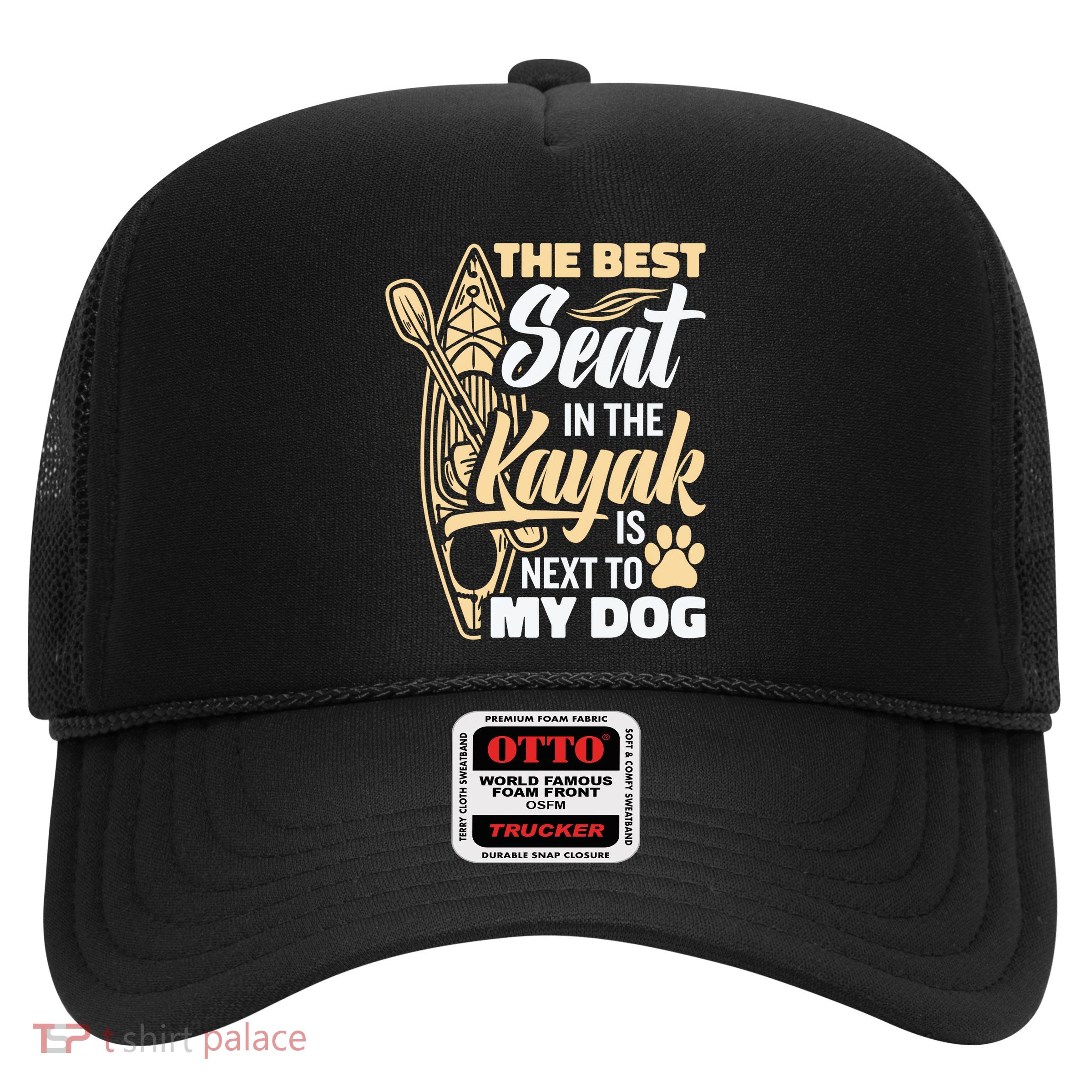 Kayaking Dog Kayaking Gear Lake Kayaking With Dog Kayak Funny Gift Trucker Hat