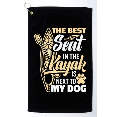 Kayaking Dog Kayaking Gear Lake Kayaking With Dog Kayak Funny Gift Golf Towel