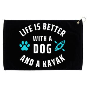 Kayaking Dog Lover Life Is Better With Dog And Kayak Meaningful Gift Grommeted Golf Towel