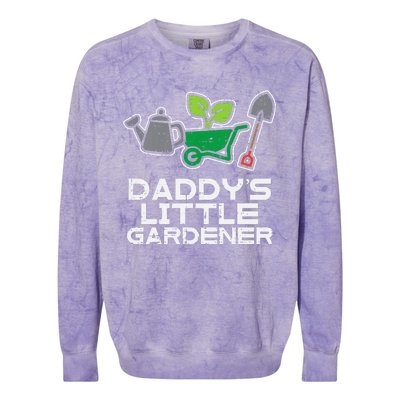 Kids Daddys Little Gardener Gardening Kids Toddlers Colorblast Crewneck Sweatshirt