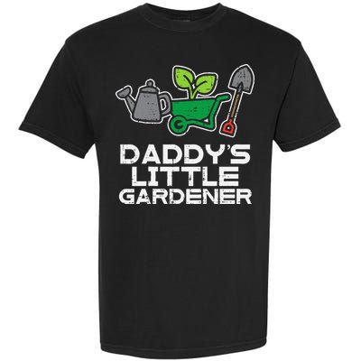 Kids Daddys Little Gardener Gardening Kids Toddlers Garment-Dyed Heavyweight T-Shirt
