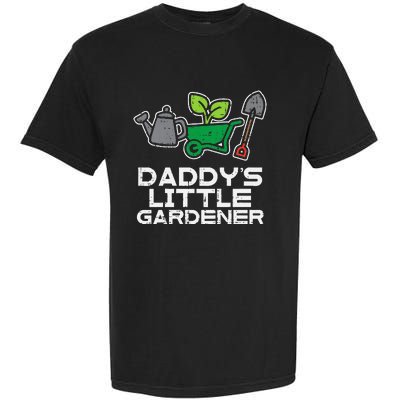 Kids Daddys Little Gardener Gardening Kids Toddlers Garment-Dyed Heavyweight T-Shirt