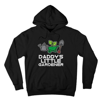 Kids Daddys Little Gardener Gardening Kids Toddlers Hoodie