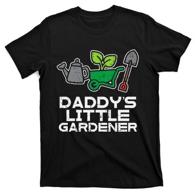 Kids Daddys Little Gardener Gardening Kids Toddlers T-Shirt