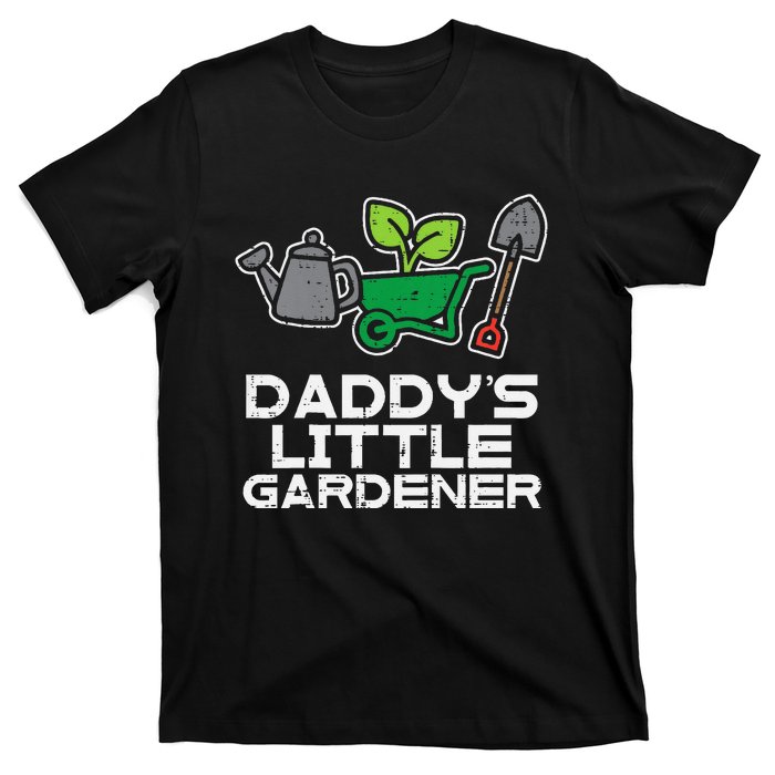 Kids Daddys Little Gardener Gardening Kids Toddlers T-Shirt