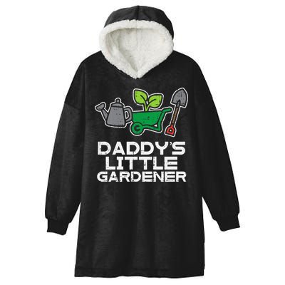 Kids Daddys Little Gardener Gardening Kids Toddlers Hooded Wearable Blanket