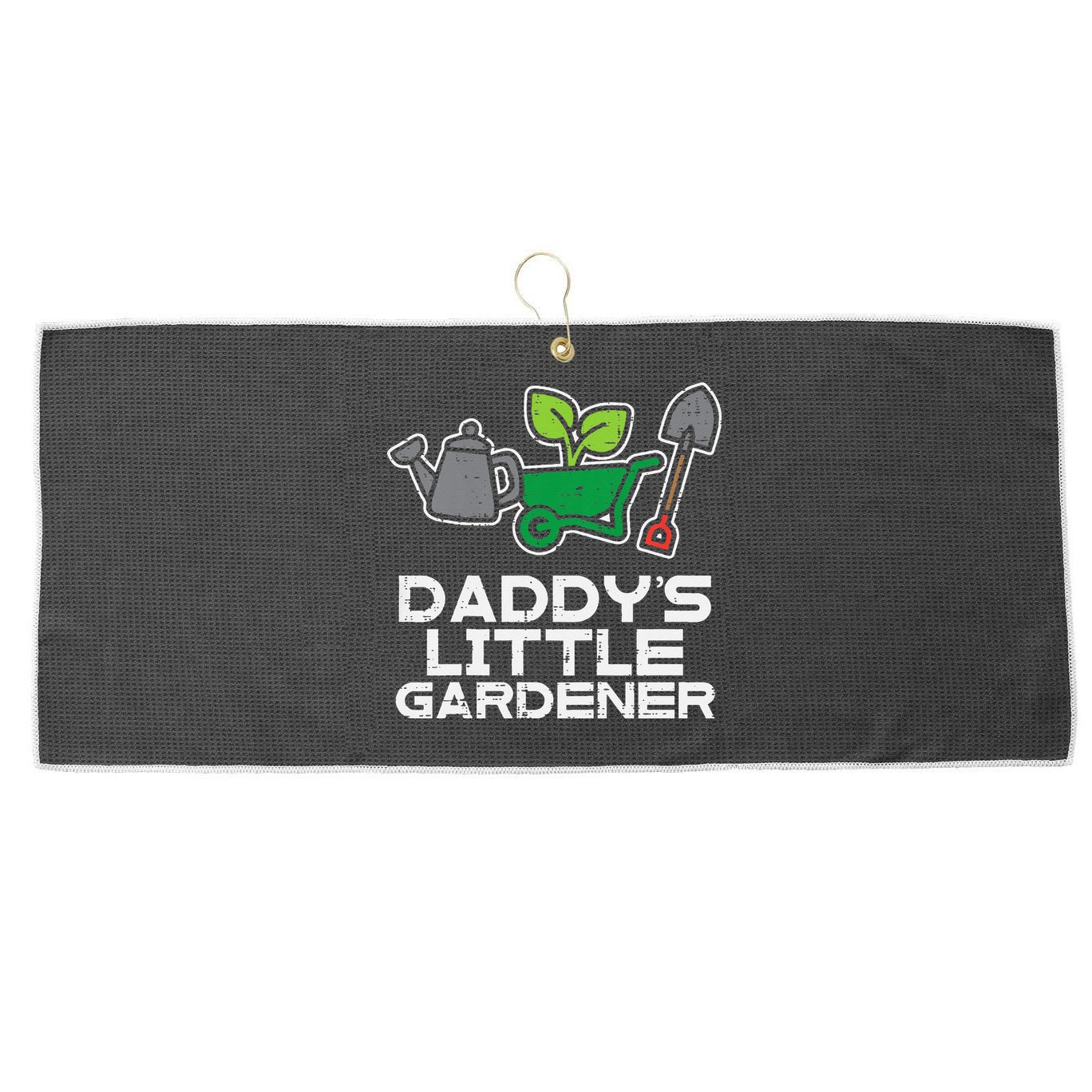Kids Daddys Little Gardener Gardening Kids Toddlers Large Microfiber Waffle Golf Towel