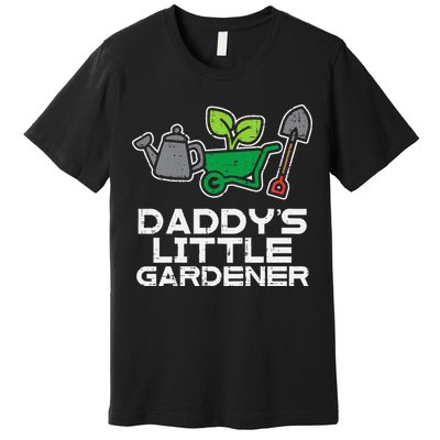 Kids Daddys Little Gardener Gardening Kids Toddlers Premium T-Shirt
