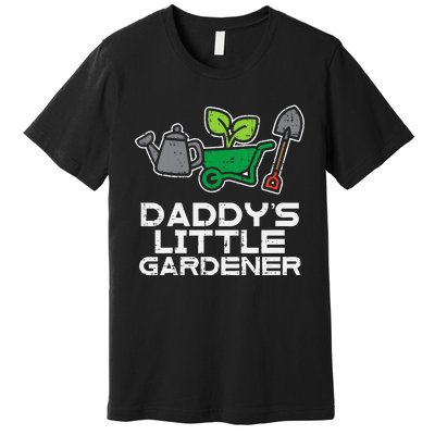 Kids Daddys Little Gardener Gardening Kids Toddlers Premium T-Shirt