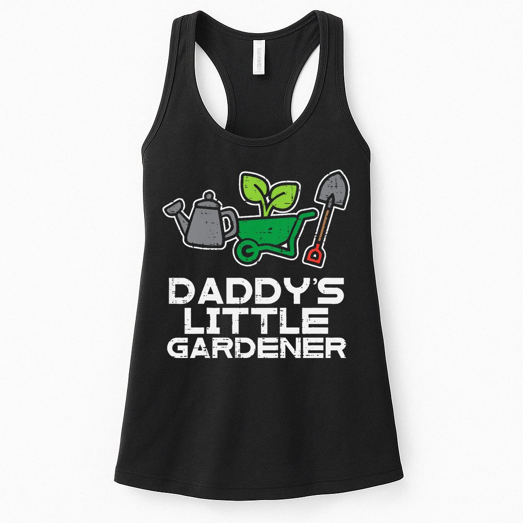 Kids Daddys Little Gardener Gardening Kids Toddlers Womens Tank Top