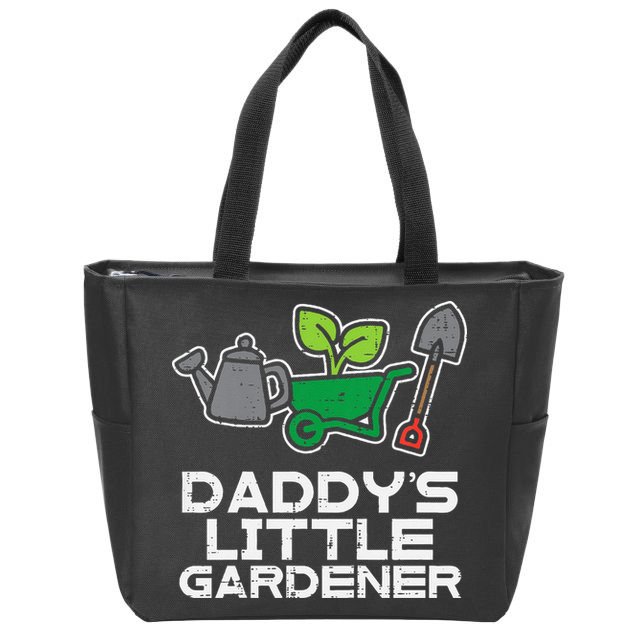 Kids Daddys Little Gardener Gardening Kids Toddlers Zip Tote Bag