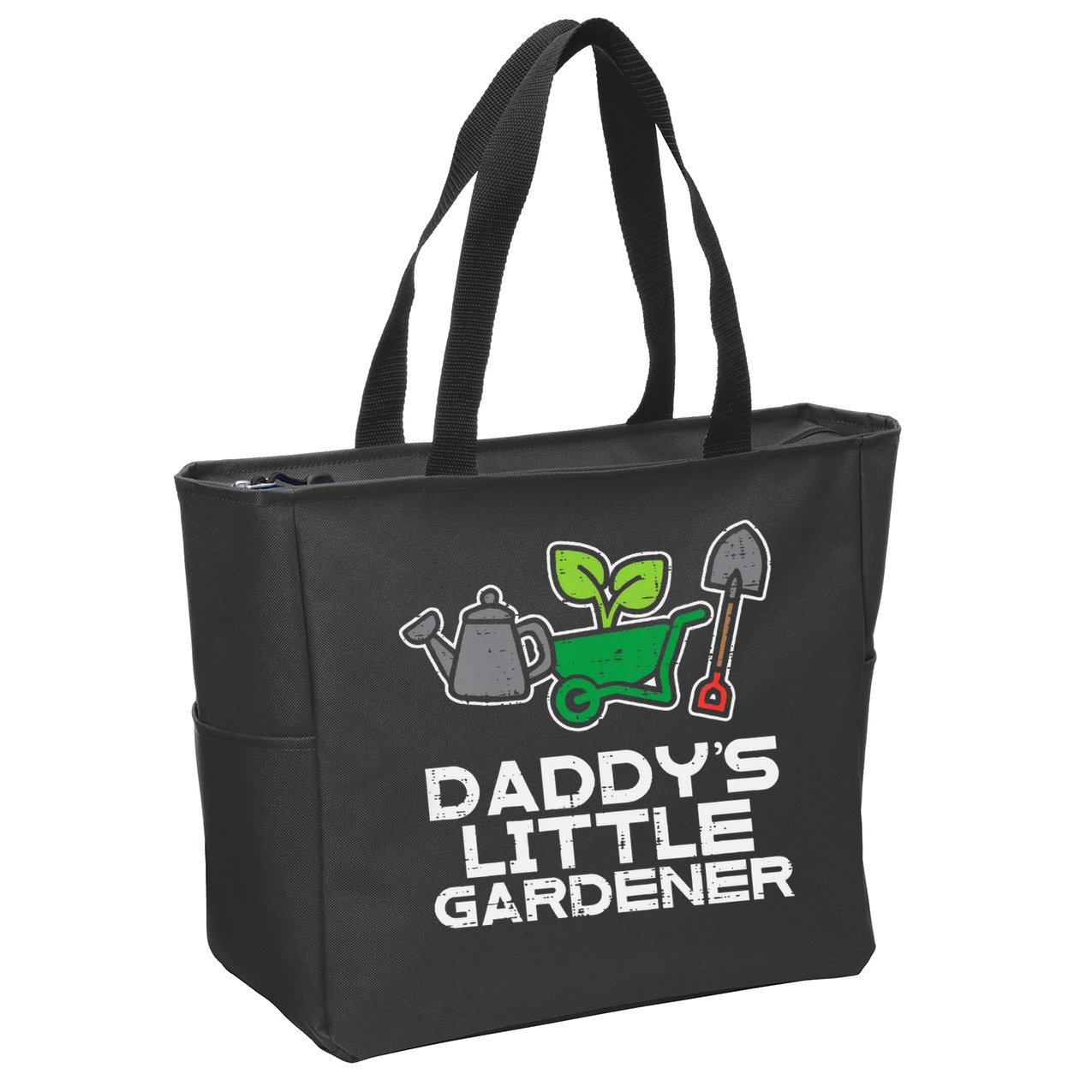 Kids Daddys Little Gardener Gardening Kids Toddlers Zip Tote Bag