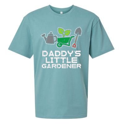 Kids Daddys Little Gardener Gardening Kids Toddlers Sueded Cloud Jersey T-Shirt