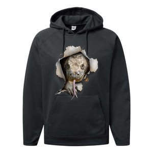 Komodo Dragon Lover Reptile Lover Komodo Dragon Performance Fleece Hoodie