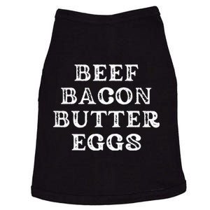 Keto Design Low Carb Life Beef Bacon Butter Eggs Doggie Tank