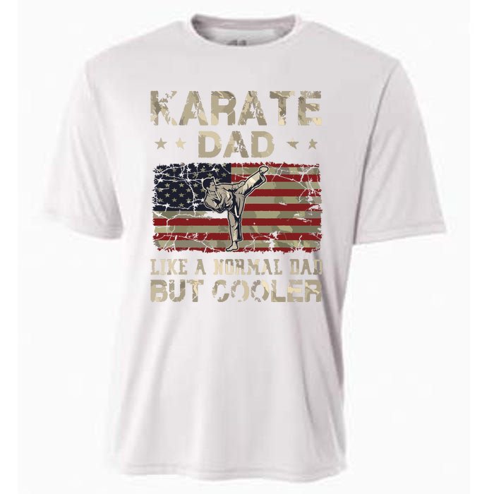 Karate Dad Like A Normal Dad But Cooler Fathers Day Cooling Performance Crew T-Shirt