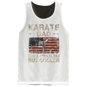 Karate Dad Like A Normal Dad But Cooler Fathers Day Mesh Reversible Basketball Jersey Tank