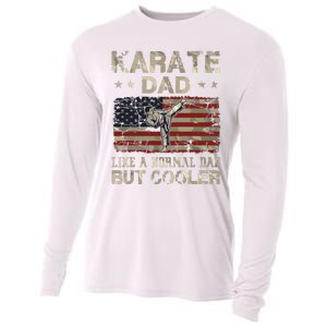 Karate Dad Like A Normal Dad But Cooler Fathers Day Cooling Performance Long Sleeve Crew