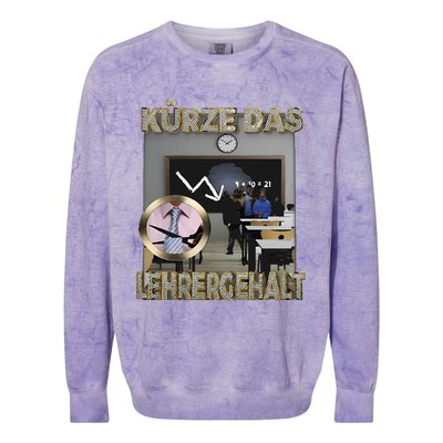 Kürze Das Lehrergehalt Colorblast Crewneck Sweatshirt