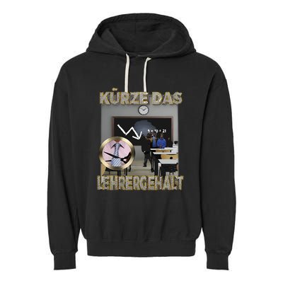 Kürze Das Lehrergehalt Garment-Dyed Fleece Hoodie