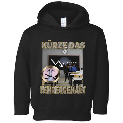 Kürze Das Lehrergehalt Toddler Hoodie